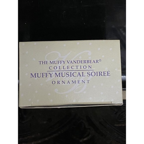 MUFFY VANDERBEAR Christmas Ornament Muffy Musical Soirée Bear Purple - Picture 2 of 4